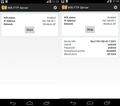Vavoo modifizieren - Wifi FTP Server