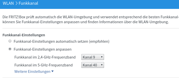 Fire TV 5 GHz WLAN