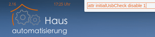 FHEM auf Raspberry Pi professionell installi3ren 4 FHEM USBCheck abschalten