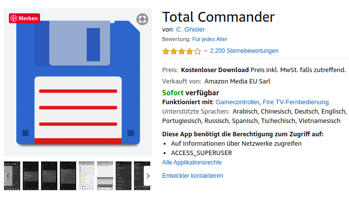 Kodi Fire TV Kombination 6 Total Commander