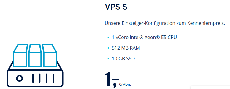 IONOS VPS 1 €