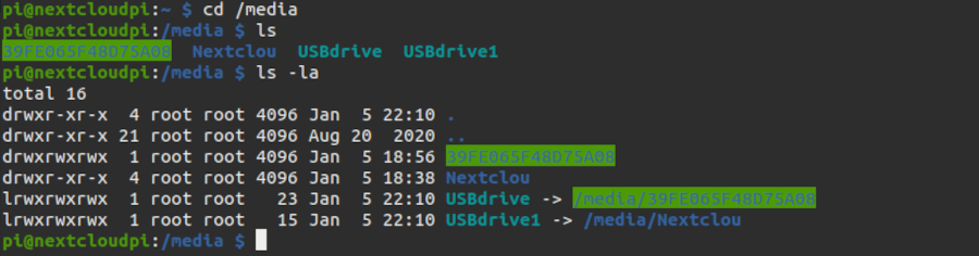 Backup Verzeichnis herausfinden