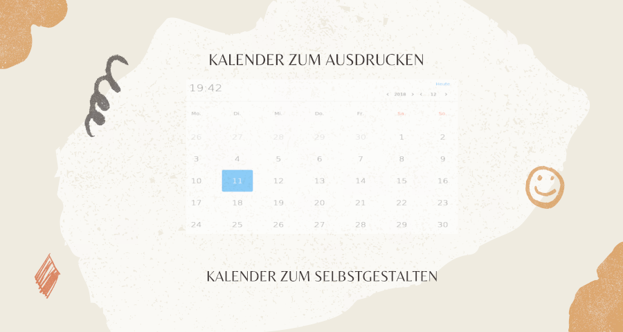 Kalender zum ausdrucken