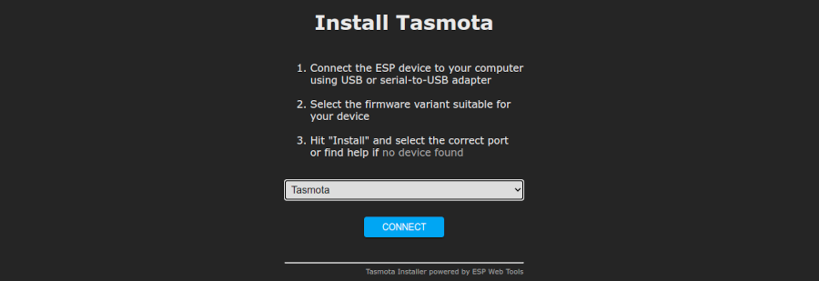 Tasmota Web Installer