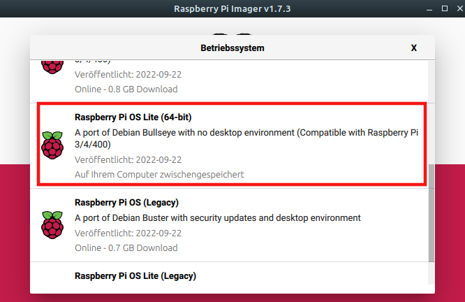 Raspberry Pi als NAS Systemauswahl