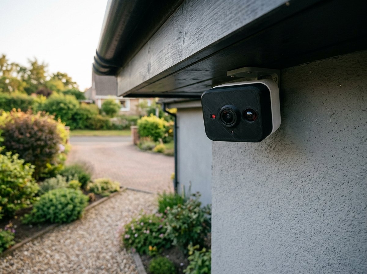 ESP32-Cam Überwachungskamera außen an der Wand